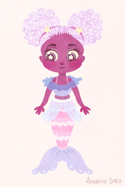 Foxville:character Design For Candy-Themed Mermaid Dolls!Here We Have Candy Floss,