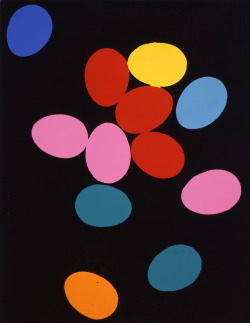 hipinuff:  Andy Warhol (American: 1928 -1987), Eggs, 1982. Acrylic and silkscreen ink on linen, 228.6 x 177.8 cm