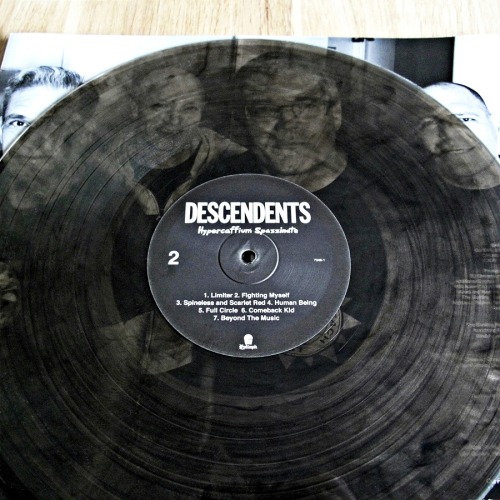 guldsevinyl:Descendents - Hypercaffium Spazzinate LPEU press /1000 clear & black smoke 180g viny