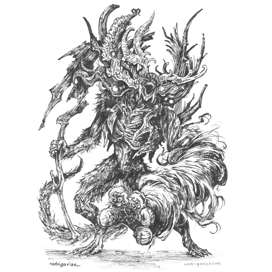 rodrigo-rizo:  manus, father of the abyss | more rodrigorizo_ ‘s art