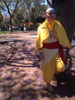 actualprotag:  avatar aang,  series finale outfit, fanime 2015 cosplayed and made by actualprotag  photographed by @amatoos arrow makeup by @listenhereyoungblood 