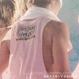hominq:  “it might be embarrassing for guys to do something like an embrace, but to an experience an action or encouragement with a ‘don’t give up!’ feeling has a deeper impact than words,” —yunho (110921 m-on! monthly icon) 