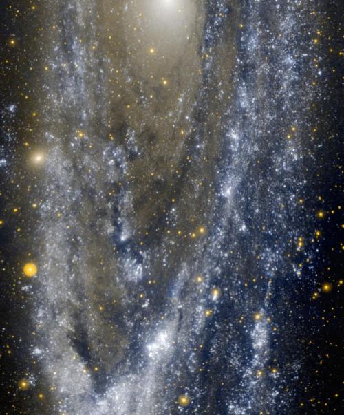 startswithabang:  Mostly Mute Monday: Our Nearest Galaxy In Three Unique Views“Ultraviolet images from Swift and GALEX showcase the hottest, youngest, bluest stars, which are found in clusters along the spiral arms and in the very center. In the infrared,