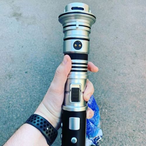You guys, I built my own #lightsaber at #Disneyland!! It was one of the coolest things I’ve ev