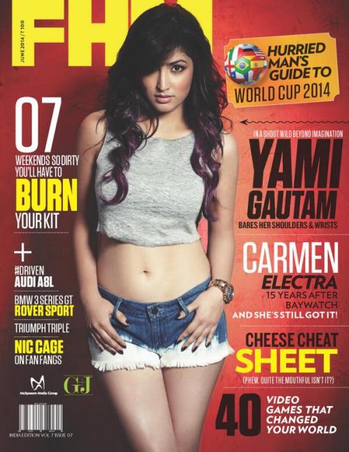 bollyactresses:  Hot Full Photoshoot for FHM India June 2014 Magazine