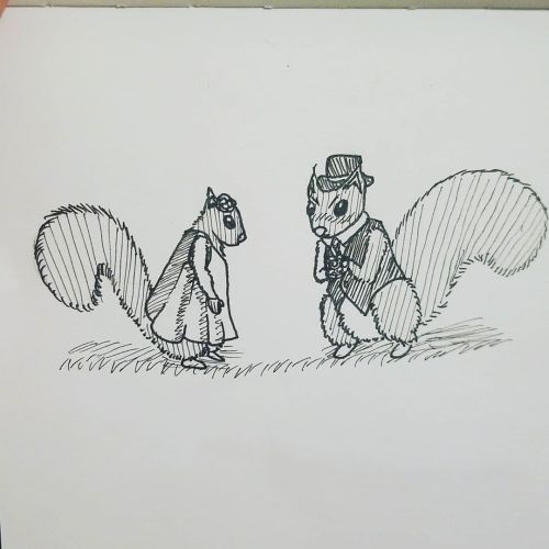 #inktober2020 #inktober #day6 #inktoberday6 #inktoberrodent #inktobersquirrel #squirrel #tophathtt