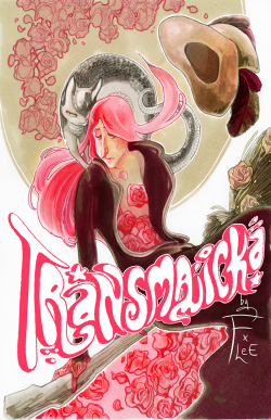 fleebites:  Some of you might have noticed I dropped off the face of the earth for a while.  That’s because I was ploughing full steam ahead on this! TRANSMAJICKA is the story of Henrigne, a mage who was born a Warlock, but identifies as a Witch.