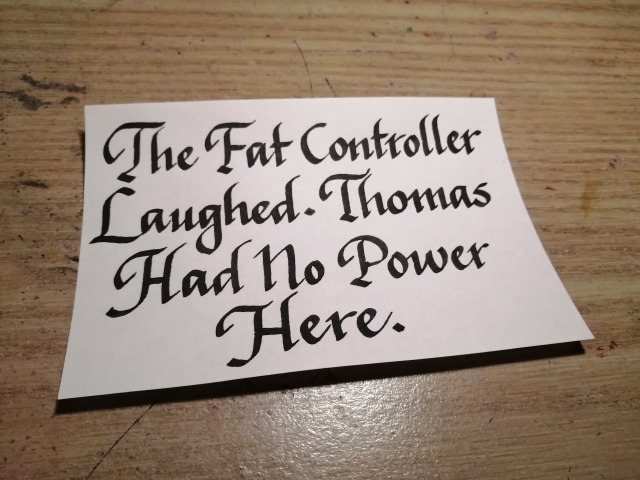 Meme and Shitpost Calligraphy Cue Card Commissions 