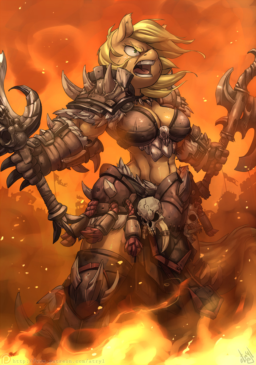 atryl:  Applejack the Barbarian by atryl ————————————-If