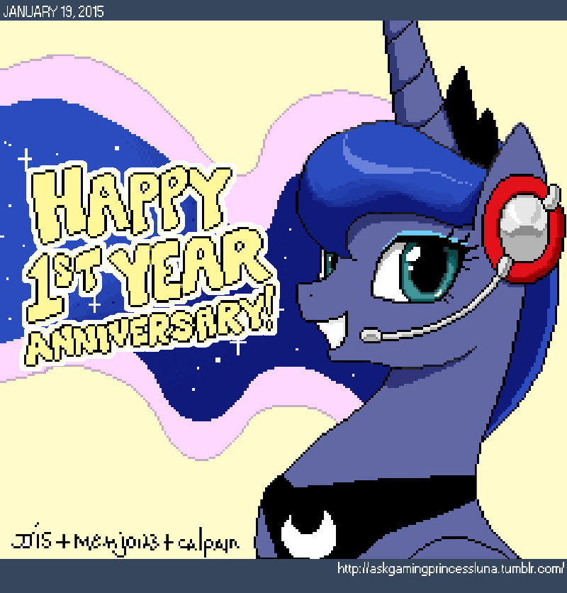 askgamingprincessluna:  Happy 1st Anniversary, Ask Gaming Princess Luna!  &ldquo;Thank