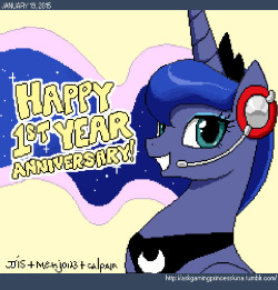 Askgamingprincessluna:  Happy 1St Anniversary, Ask Gaming Princess Luna!  &Amp;Ldquo;Thank