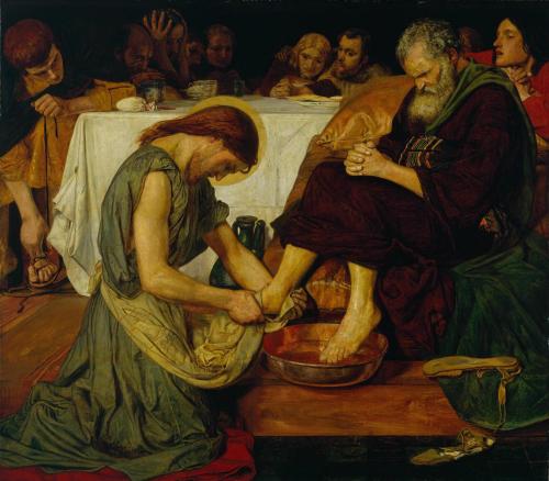 Jesus Washing Peter’s Feet by Ford Madox Brown,1852–1856.