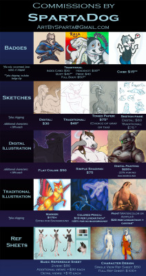 spartadog:  Commissions are open! If you