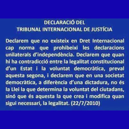 monmundialdecatalunya: Declaració del Tribunal Internacional de Justícia 22/7/2010 #DU