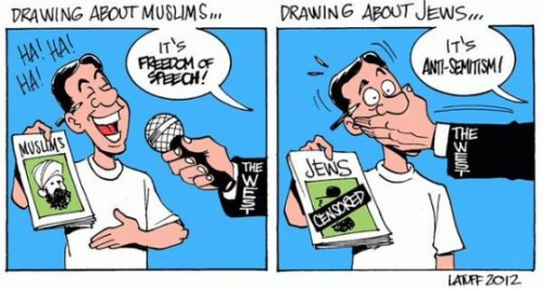 littlegoythings: anagennao: lovemeena: He is Cartoonist, Carlos Latuff. He draws cartoons of anti-Zi