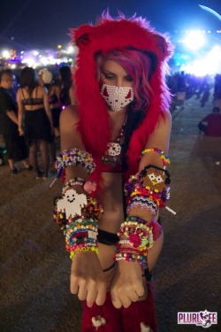 bleedxoxamerican:  Me at Nocturnal The photographer wanted a pic of me and all my kandi &lt;3 