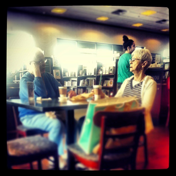 Old lady sass. #Starbucks #morning #coffee #sass #werk #blue #red #green #dope #hipster
