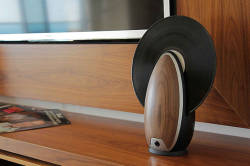blazepress:  Beautifully Designed Vertical Record Player Adds Modern Functions to Classic Device