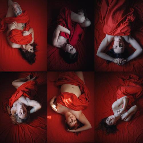 villashoots:  The Red Series. Featuring @francescaalaine adult photos