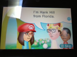 cerebralsleuth:  I went grocery shopping with my dad yesterday and ended up streetpassing Hank Hill