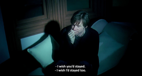 ― Eternal Sunshine of the Spotless Mind (2004)“I wish you’d stayed.”“I wish I’d stayed too. Now I wi