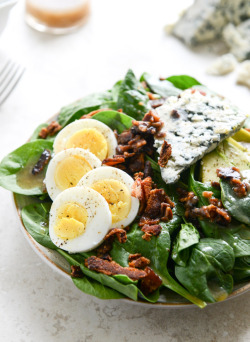 do-not-touch-my-food:  Spinach Salad with Bacon Dressing