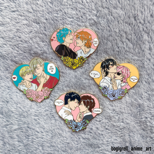 Hey,I uploaded a few new pins to my shop ^^ Check it out!https://www.etsy.com/shop/BogigrellAnimeArt