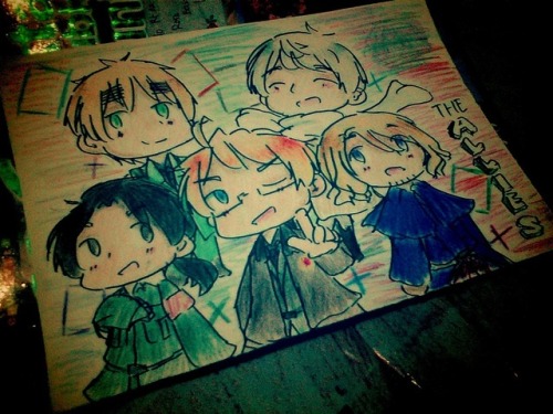 The Allies! Yay! I Think They’re Become My Favorite Group In Hetalia.