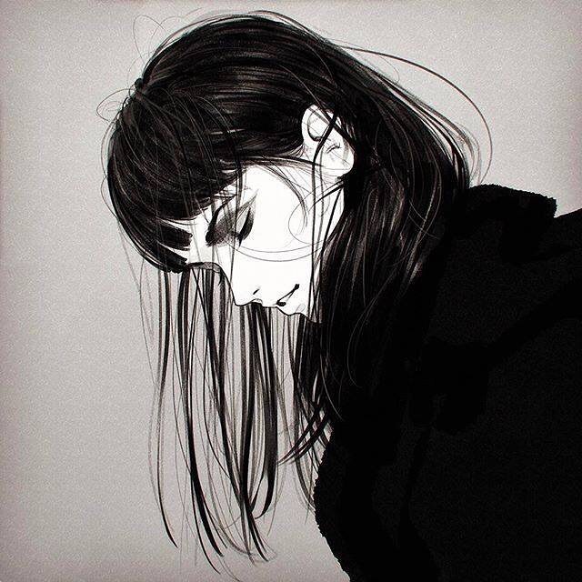 beautifulbizarremagazine:LOVE @kuvshinov_ilya’s digital paintings, “Rain”