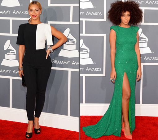 The most difficult question of all: Which Knowles sister stunned most on the Grammys red carpet yesterday?