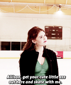 jesperfahey:  &ldquo;I’d rather watch you.&quot;   au!allydia :: allison + lydia’s first date  