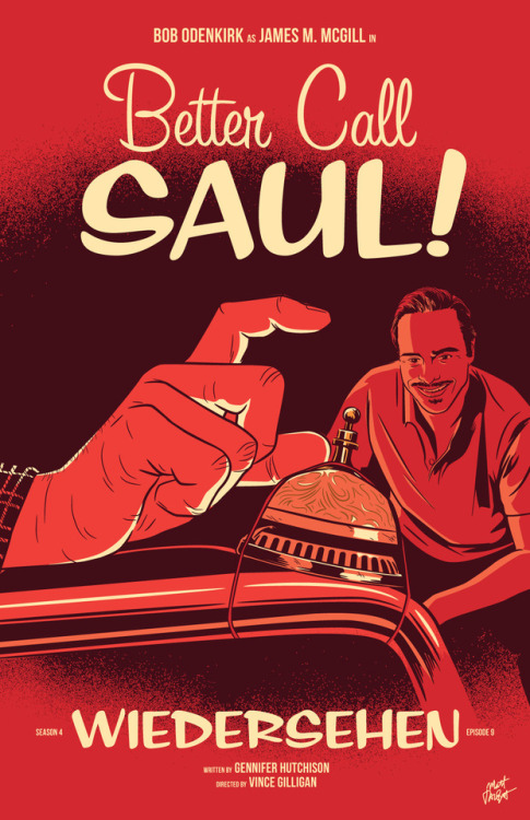 Here’s my poster for Better Call Saul season 4 episode 9, Wiedersehen! How could I pass up the oppor