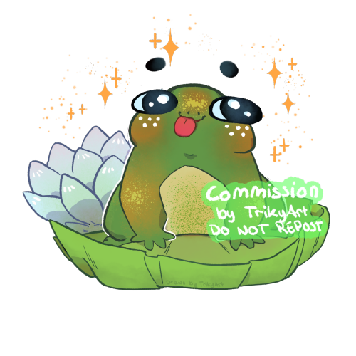 many frog commission for Tristan Bergman on Twitter