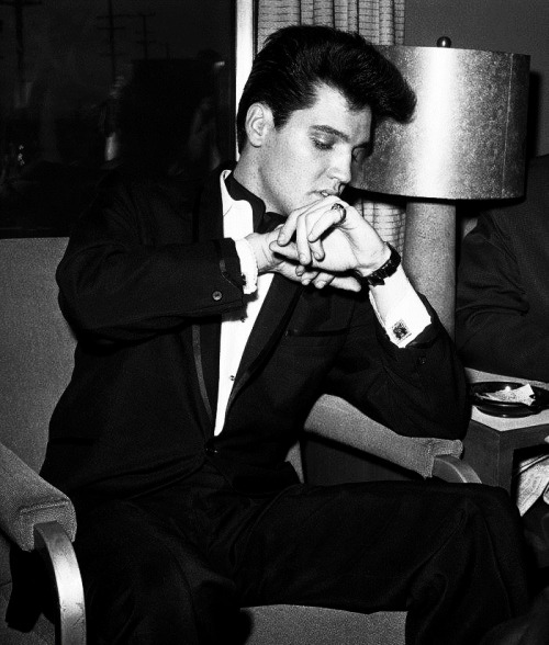 longtallsallyd:  Elvis on the train to California, April 20, 1960.