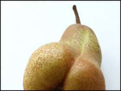 babygirlssweetsurrender:  And the pear wins.