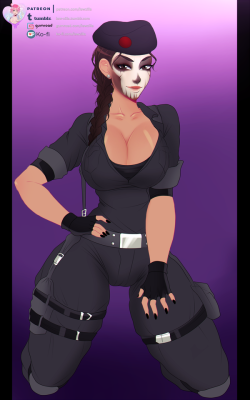 law-zilla:  Finished Caveira flatcolor commission