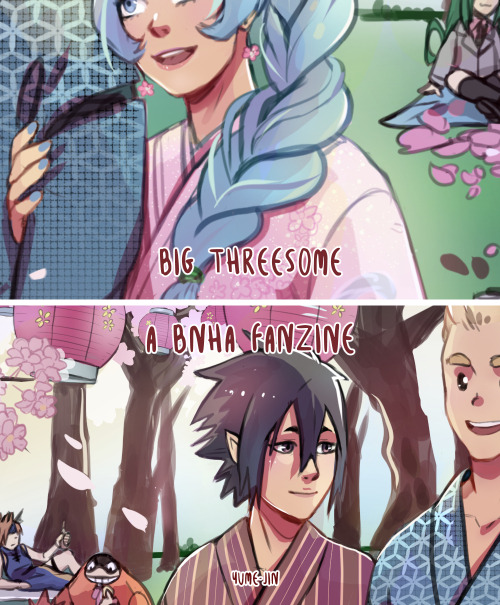 yume-jin:A lil sneak peek at my piece for @bigthreesomezine   !!!