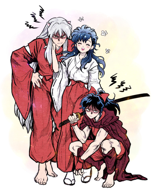 animepopheart: ★ 【PONG】 「 犬夜叉 log3 」 ☆ ⊳ inuyasha / kagome / moroha ✔ republished w/permission ⊳ ⊳ 