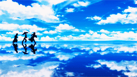 sougu:Where the sky touches the earth - Salar de Uyuni in animes