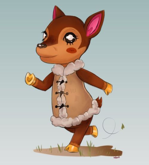 sofalein: OMG Fauna is on of my favorit villagers of Animal Crossing :3 &lt;3hmm.. the picture looks