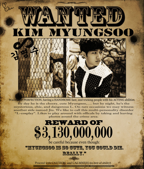 purpleboyhowonee: sungjonginwonderland: INFINITE WANTED Please help us catch these goregous, stunnin