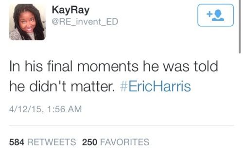 chokl8falls:  cleophatracominatya:  krxs10:  UNARMED BLACK MAN FATALLY SHOT BY VOLUNTEER COPEric Harris, who was unarmed, died an hour later after what Tulsa, Oklahoma police officials called a “mistake.” According to several news sources, On April