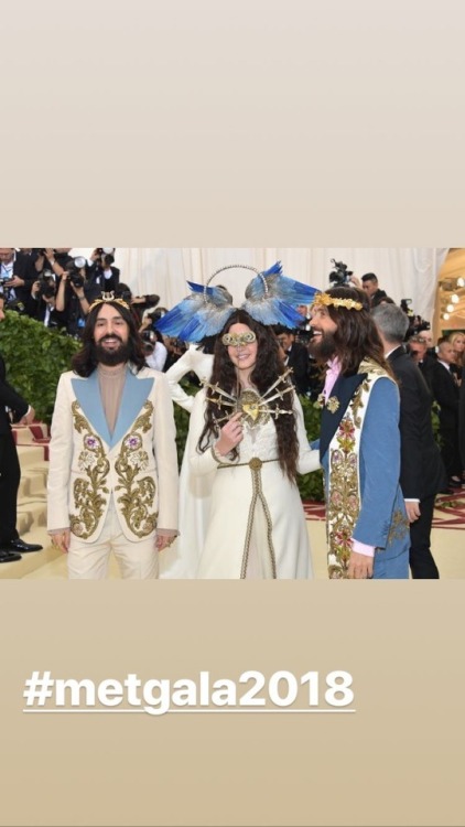 The Holy Trinity rocking the Met Gala via Jared’s InstaStory (5.7.18)