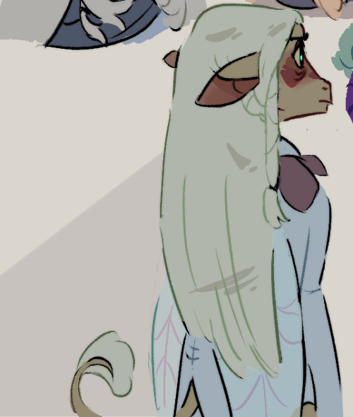 enchanted by those funky gelfs and their weird deer faces (and my favorite weird old gays of course)