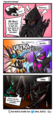 boo-rad13y:Necrozma’s “Got Game”…But at what cost… -Boo becoming armor for kitty an bat &gt; .&lt;