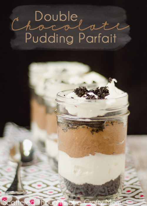 gastrogirl:  double chocolate pudding parfaits. 