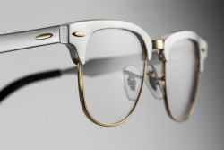 ray-ban:  The aluminum #Clubmaster in silver