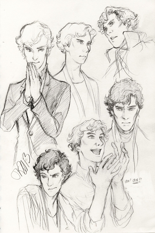 taikova:  extra sherlock doodles 