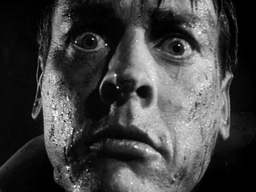 wehadfacesthen:Kevin McCarthy in The Invasion of the Body Sntachers (Don Siegel, 1956)