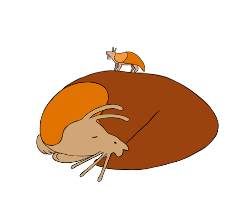 audible-smiles:lakidaa:artofmaquenda:Slugs lay many eggs and even though Sluguenda likes her babies,